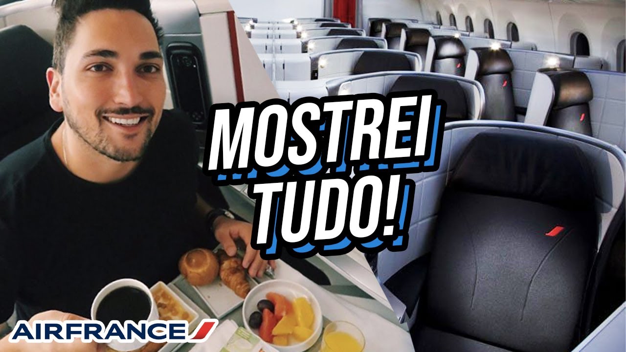 VOEI NA EXECUTIVA DA AIR FRANCE - O QUE FAZER DENTRO DO AVIÃO? - Estevam Pelo Mundo