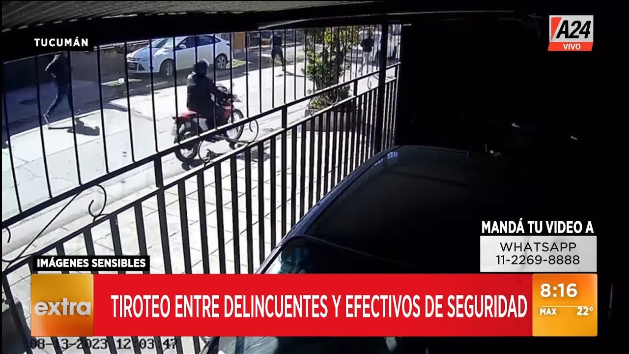 🚨 Impactante tiroteo entre delincuentes y efectivos de seguridad en Tucumán