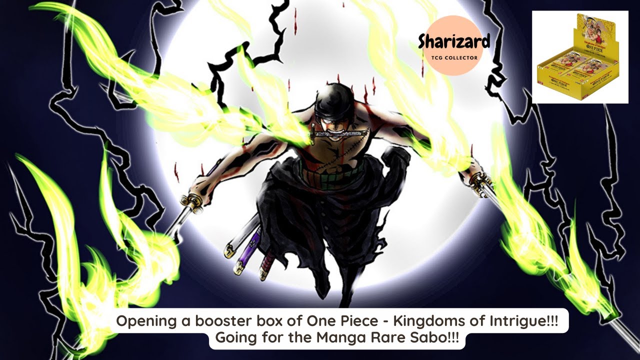 Opening a booster box of One Piece TCG - Kingdoms of Intrigue - OP4! Going for the Manga Rare Sabo!