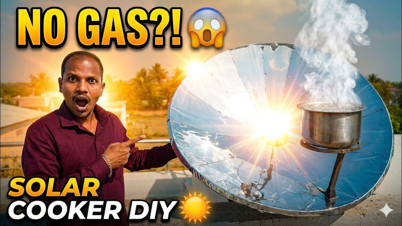 Parabolic Solar Cooker Kaise Banaye? 100% Working DIY Model!