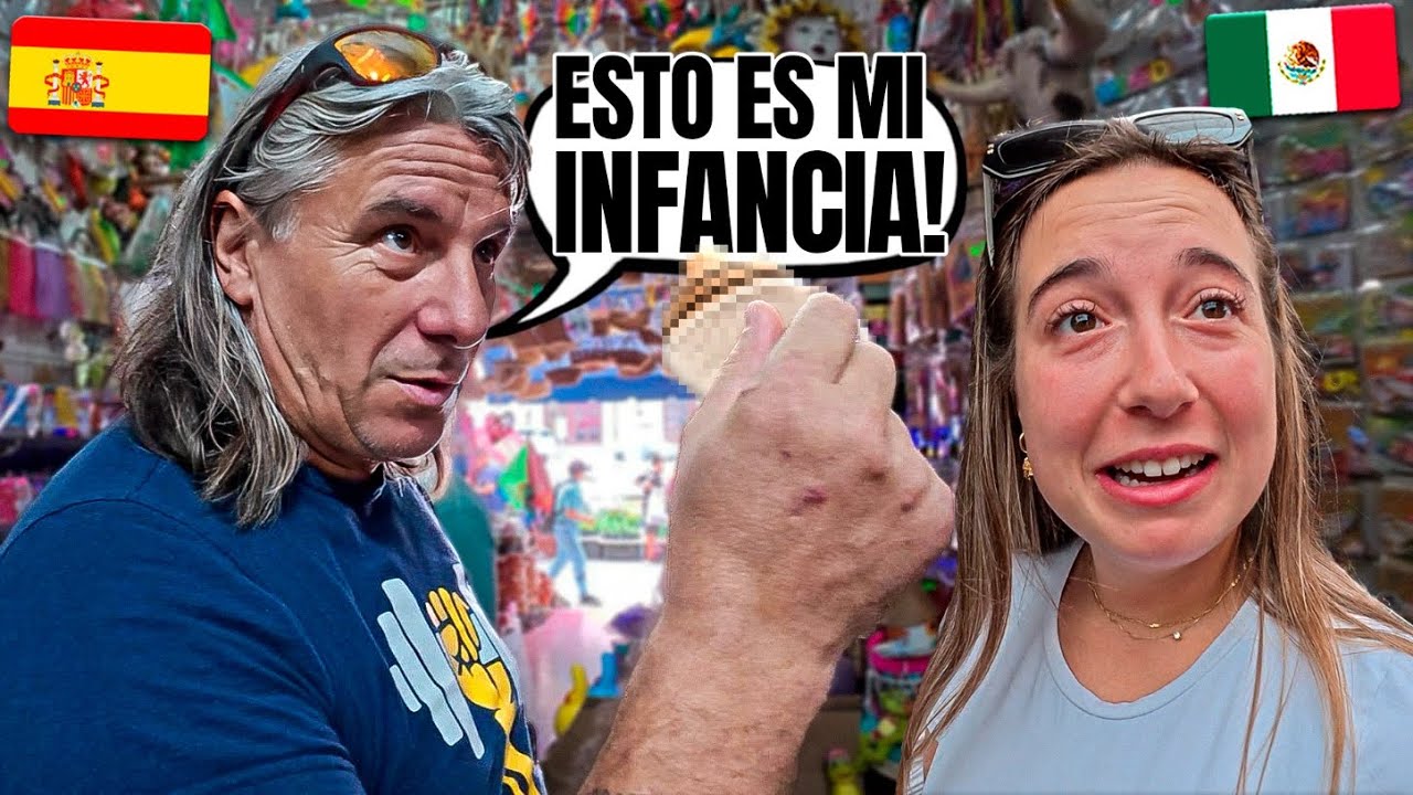🇪🇸 MI PAPÁ NO PENSABA ENCONTRAR ESTO en MERCADO MEXICANO 🇲🇽😱 **es mi infancia!!!**