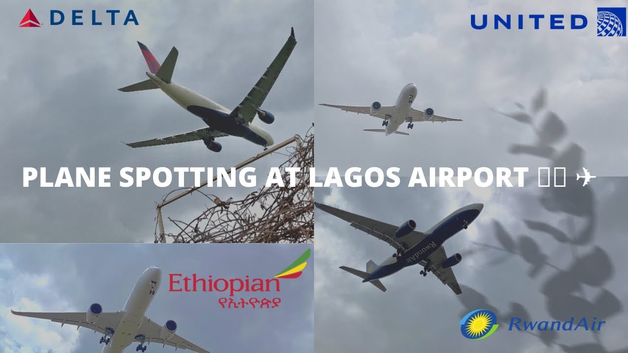 PLANE SPOTTING | 2 of America’s big 3, United Airlines & Delta Airlines Landing at Lagos Airport