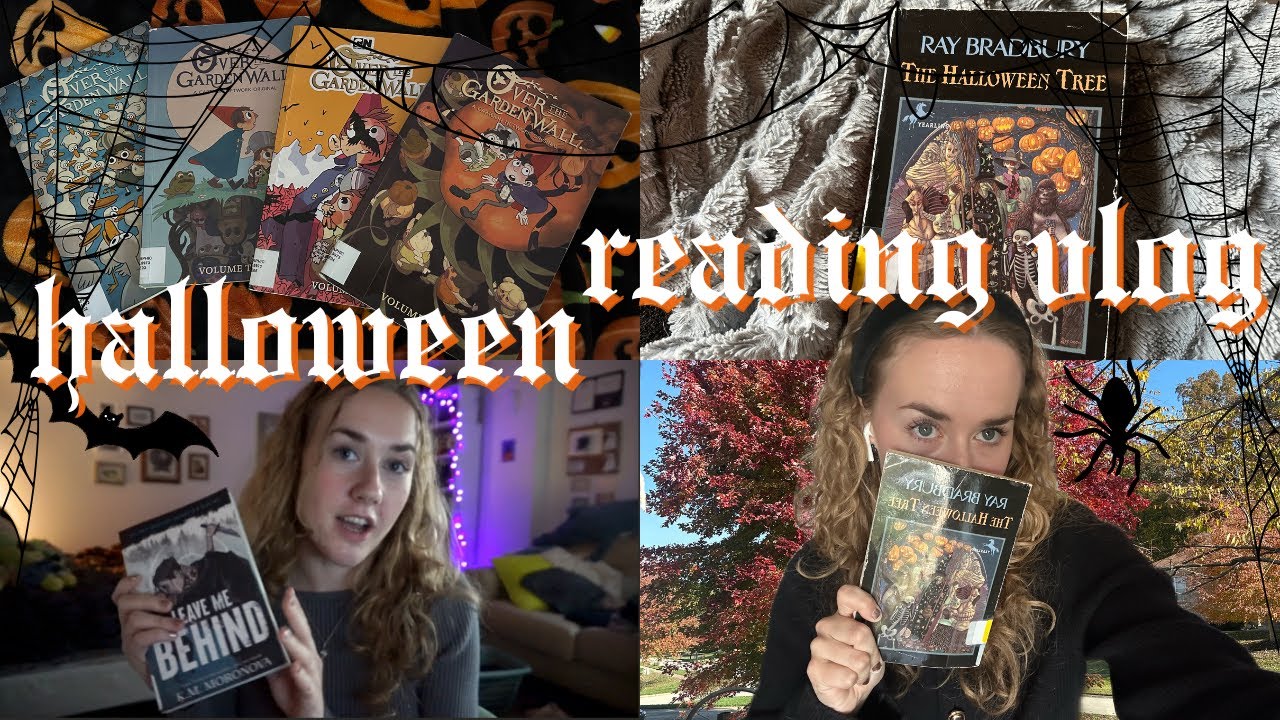 HALLOWEEN READING VLOG 🎃 reading 7 spooky books for halloween