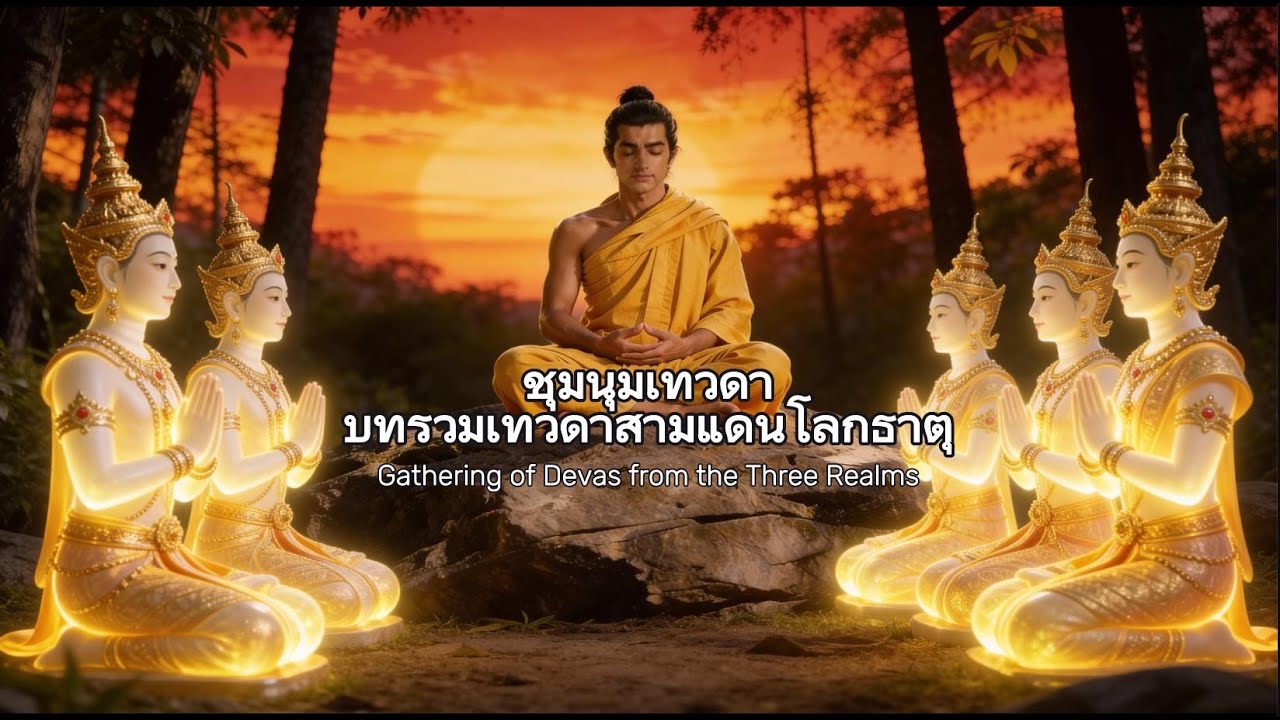 บทชุมนุมเทวดา เชิญเทวดาทั้งไตรโลกธาตุ สิริมงคล | Gathering of Devas from the Three Realms (2 Hours)