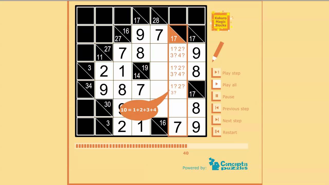 Kakuro Tutorial: How to solve a Kakuro logic puzzle