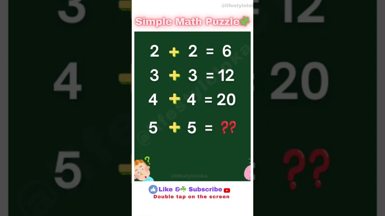 SOME IQ TEST 📝 LETS TEST YOUR MATH 🤯by Lifestyle Loka