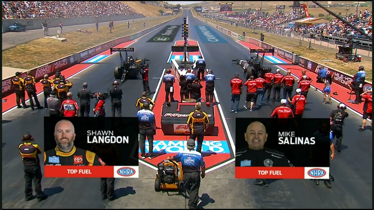 Shawn Langdon, Mike Salinas, Jason McCollough, Top Fuel Dragster, Eliminations Rnd 2, Dodge Power