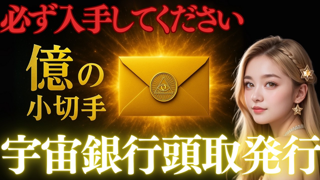 【選ばれた方限定】宇宙銀行から“億の小切手”が届きました 必ず受け取ってください