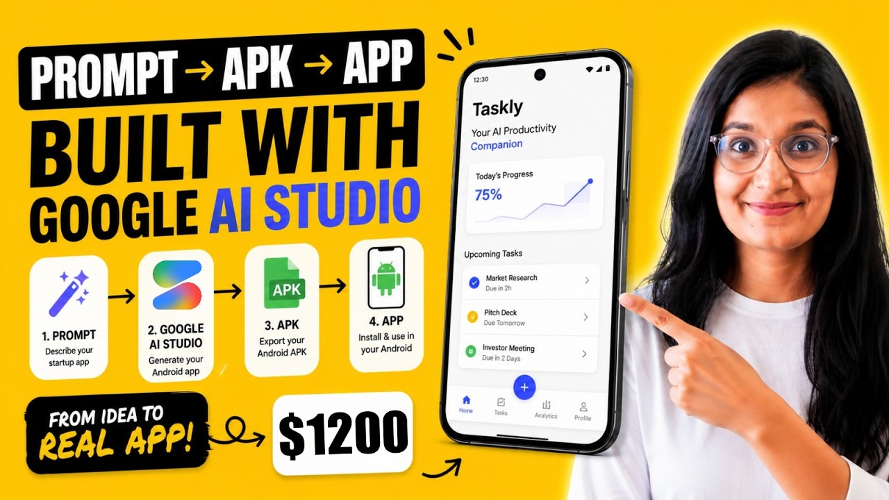 Google AI Studio Built This $1200 Android App in Minutes (No Coding Tutorial)