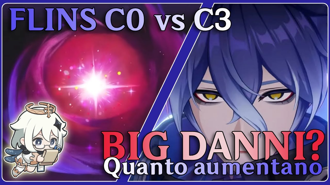 Flins C0-C3 Confronto - Genshin Impact Luna I - Italiano