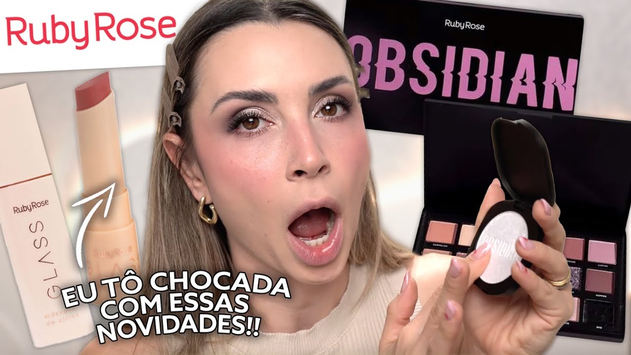 TESTANDO NOVIDADES DA RUBY ROSE: LINHA GLASS E OBSIDIAN