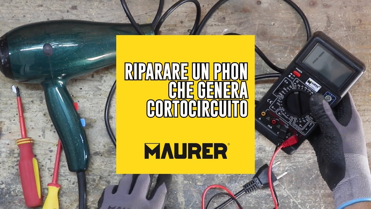Come riparare un phon che provoca cortocircuito