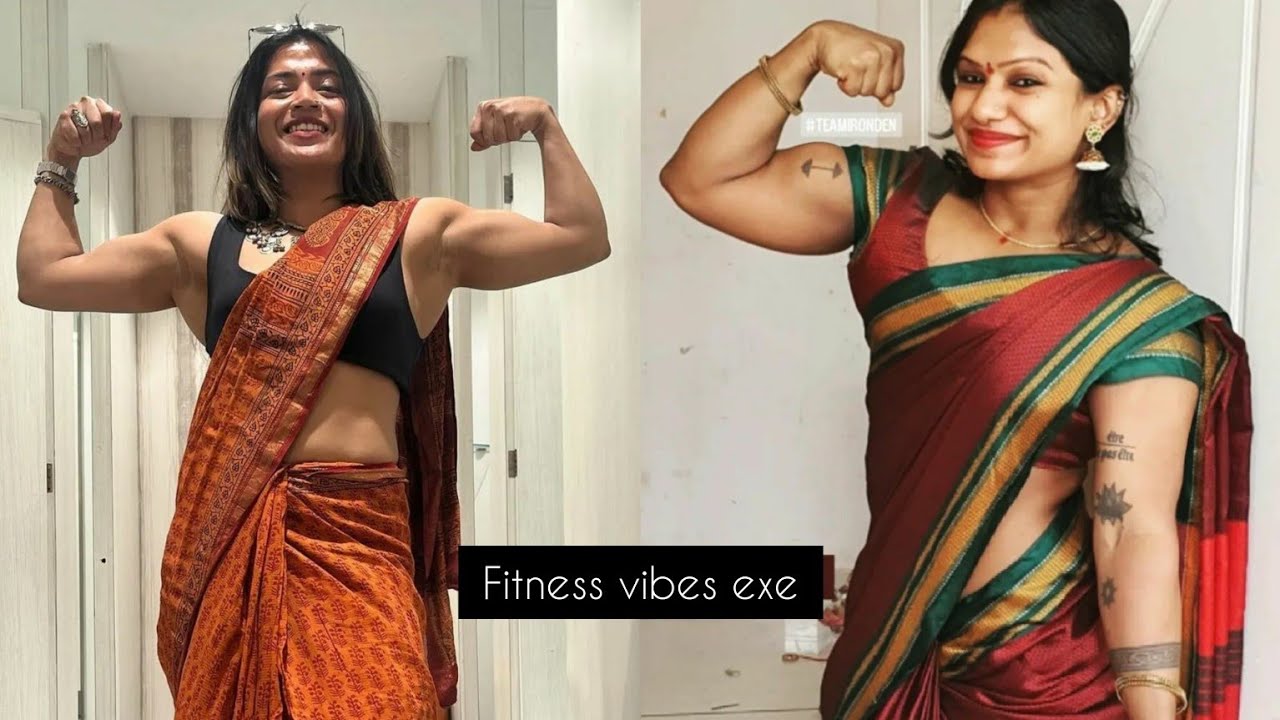 Saree BEAUTY'S with Huge Biceps || Not || AI muscle girls || Flexing biceps