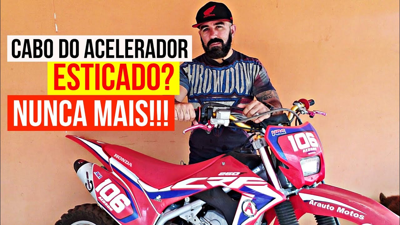 CABO DO ACELERADOR DA CRF 250F ESTICADO? NUNCA MAIS!!!