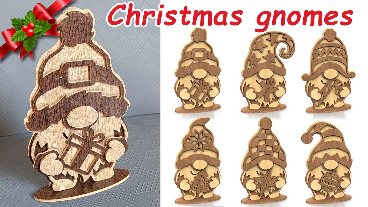 Christmas gnomes - scroll saw project