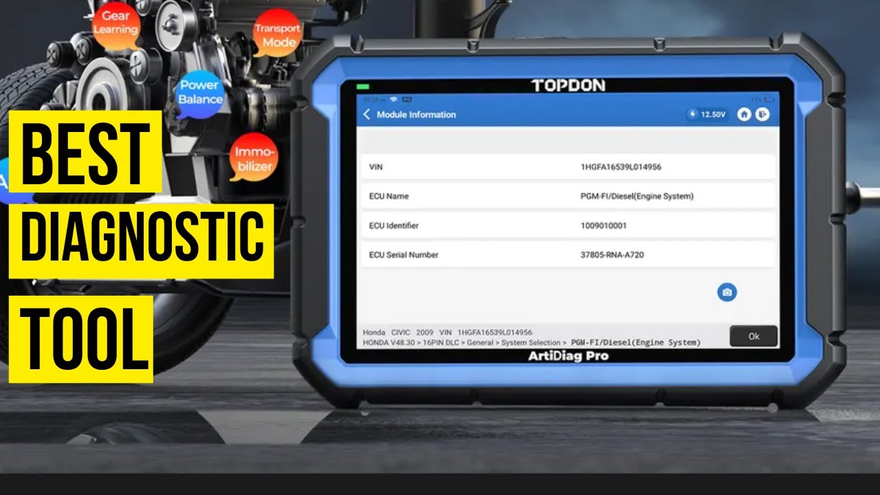 Best Car Diagnostic Tool | TOPDON ArtiDiag Pro Automotive Vehicle Obd2 Scanner tool