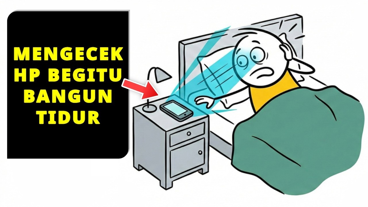 Bangun tidur langsung cek HP. Kamu juga, kan?