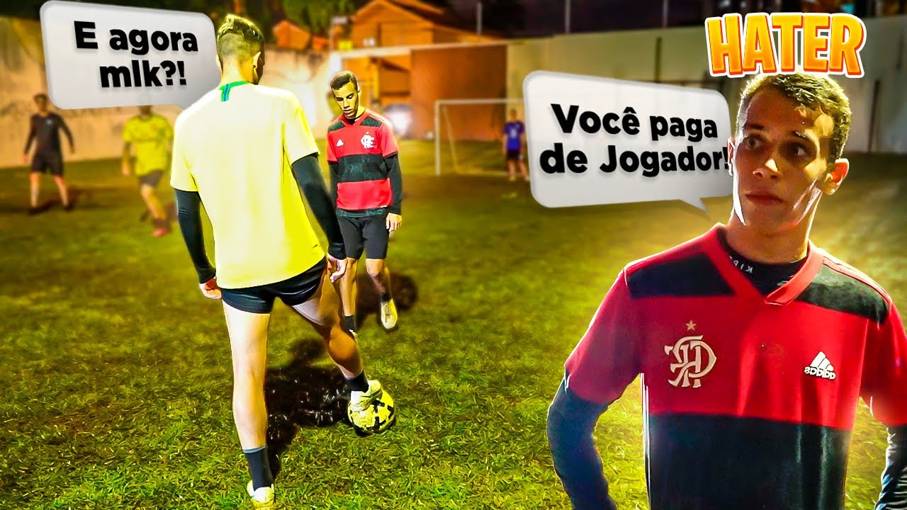 CHAMEI UM HATER PARA JOGAR CONTRA MEU TIME NO CAMPO DA MINHA CASA!!