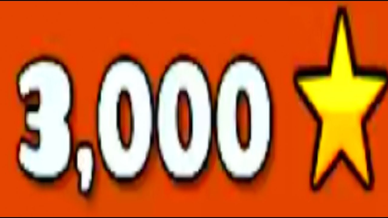 3,000 stars