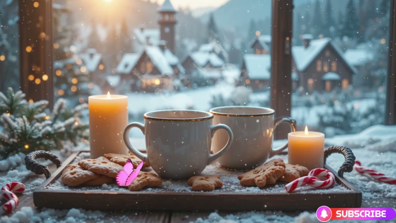 Delicate Jazz Music☃️ Bossa Nova Instrumental and Cozy Jazz Cafe Music for Happy Moods.