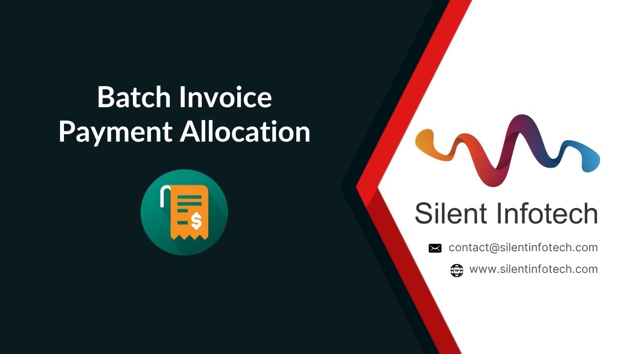 Odoo Batch Invoice Payment Allocation – Odoo Module | Silent Infotech