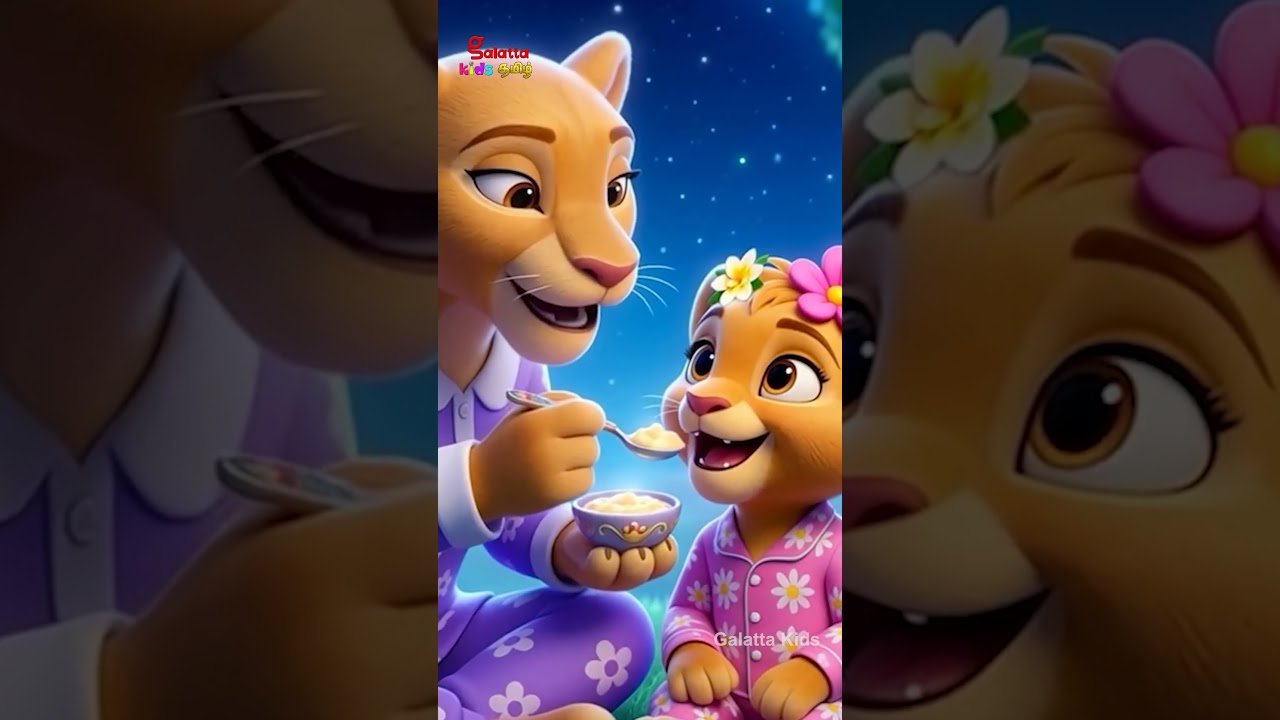 நிலா நிலா ஓடி வா | Lion Cub Moon Song | Galatta Kids Tamil #Shorts