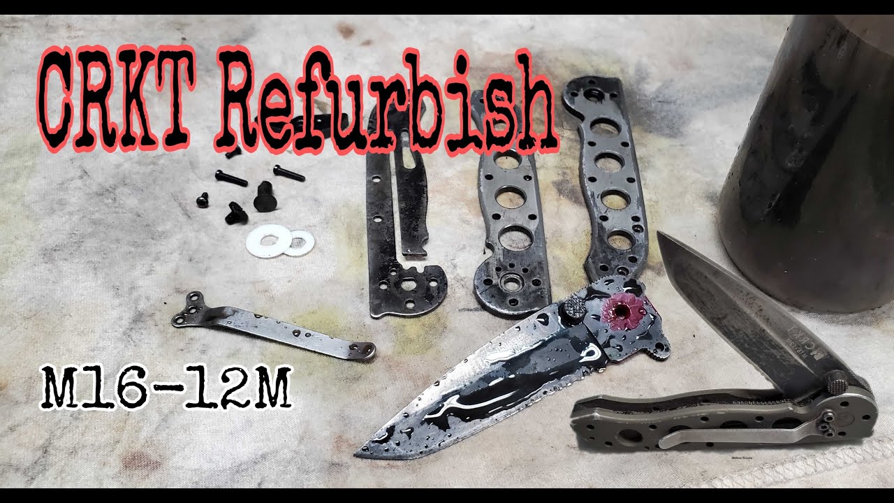 Refurbishing a Classic CRKT M16-12M Tanto Folding Knife - #refurbished #repair #everydaycarry