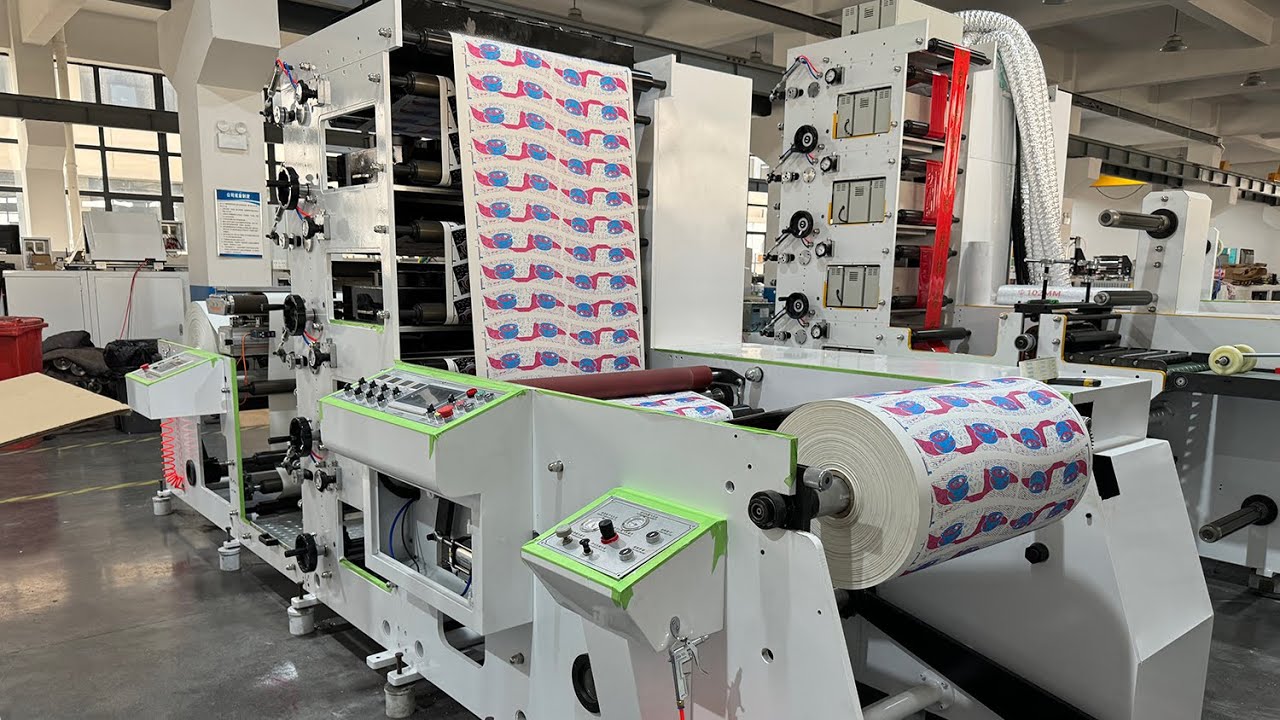 FPL850-4 850mm 4 Color Standard Paper Cup Flexo Printing Machine