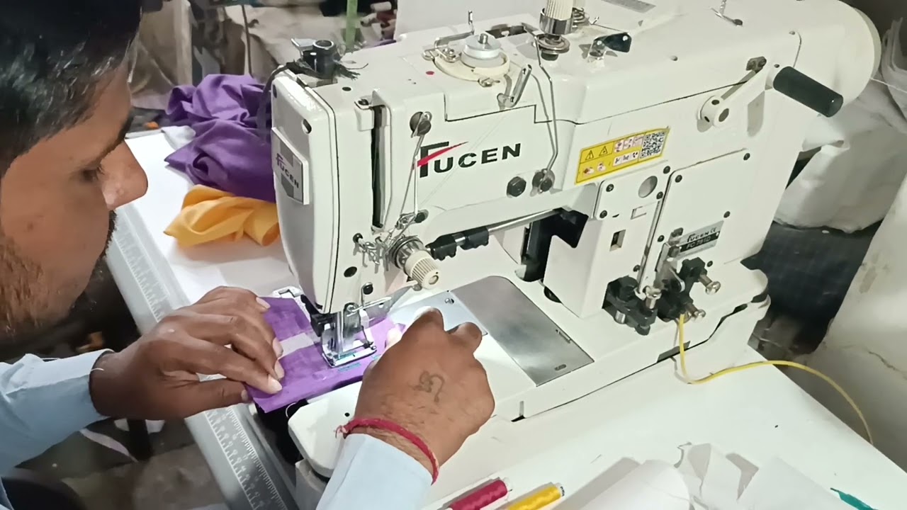 fucen Fc 781D | Button Hole Lockstitch |Sewing Machine Smooth operation | kanch button machine