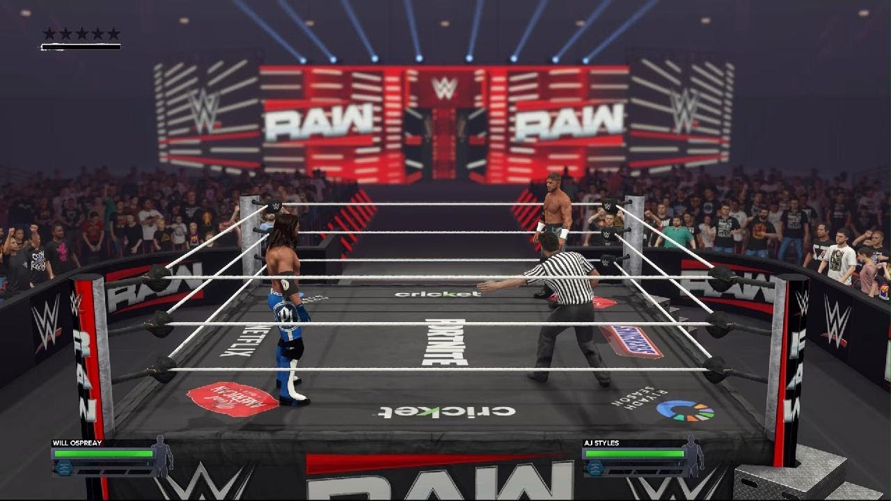 WWE 2K24 Will Ospreay vs AJ Styles Universe Mode