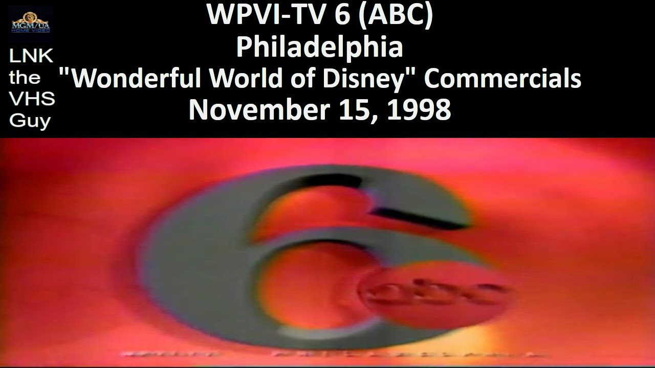 WPVI-TV 6 (ABC) Commercials | 11/15/1998