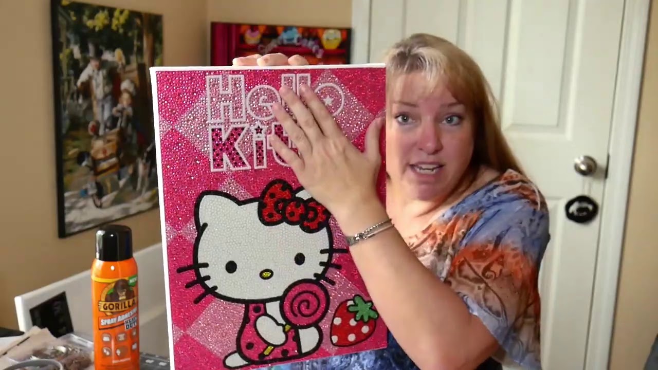 Applying my Diamond Paintings to Stretched Canvas, and Hobby Lobby Haul