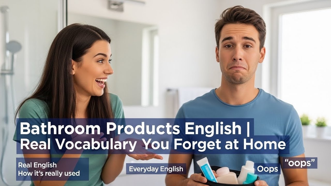 Bathroom Products English | Real Vocabulary You Forget at Home