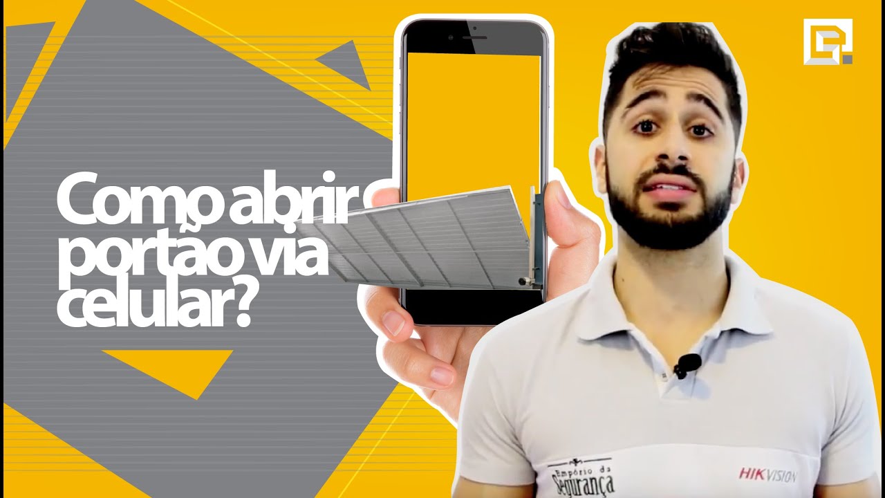 Como abrir portão via CELULAR com CFTV | HIKVISION