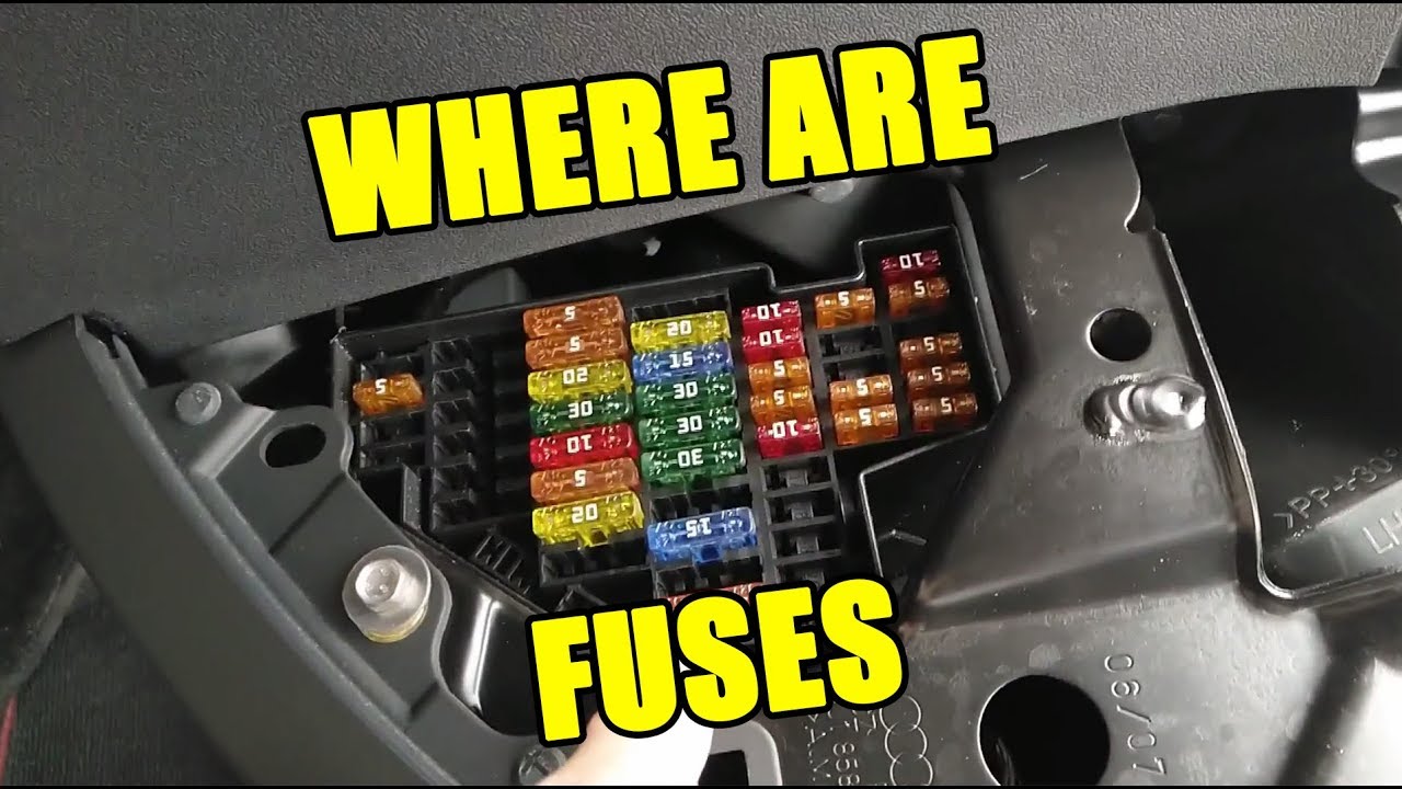 How to Diagnose Fuses in Audi TT Mk2 Check Fuse Locatons