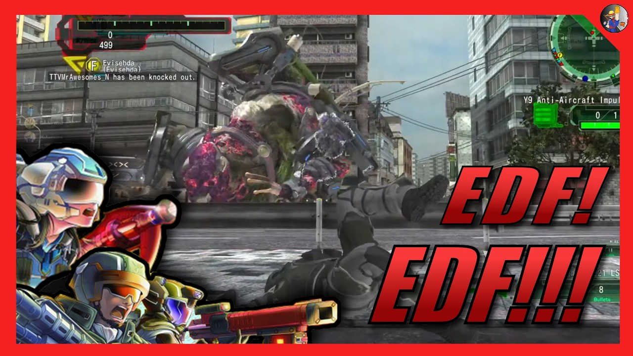 EDF!!! EDF!!! Time to shoot some UFOs, Giant insects, and Frogs. LETS GOOOOOO!!!!