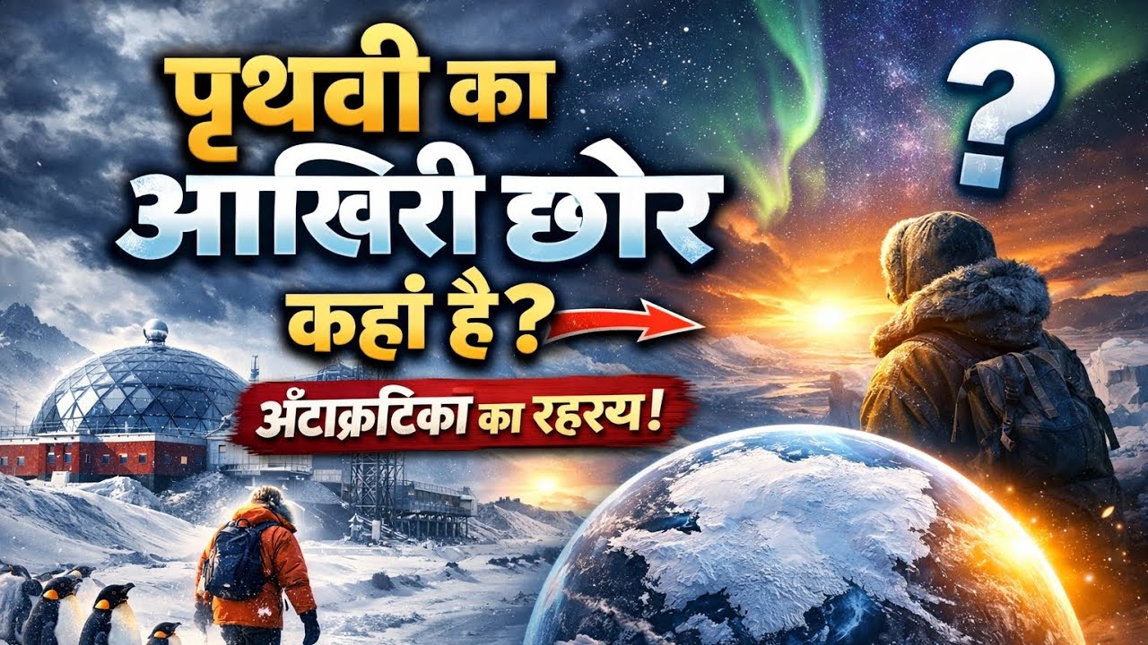 1️⃣ पृथ्वी का आख़िरी छोर कहाँ है? अंटार्कटिका का चौंकाने वाला रहस्य! 🌍❄️
