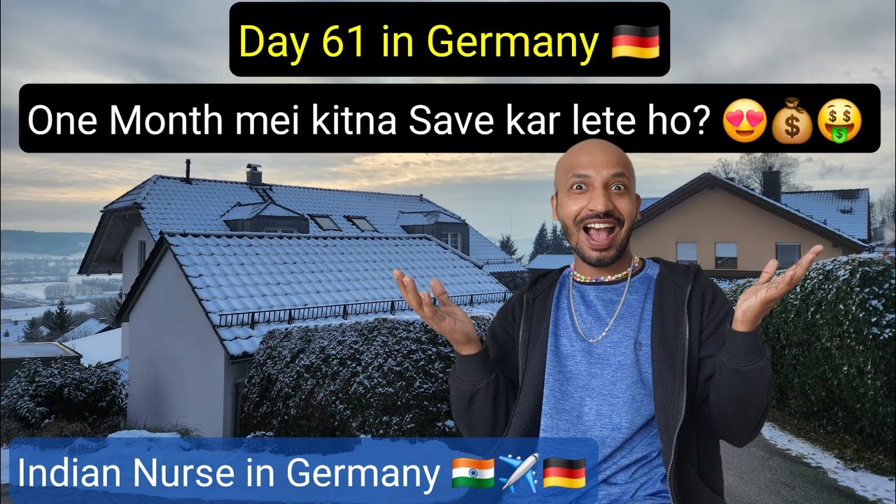 Day 61🇩🇪 Nurses ko SALARY kitni milti hai & ek MONTH mei kitnsa SAVE kar lete ho?🤑😍 Infian Nurse 🇮🇳