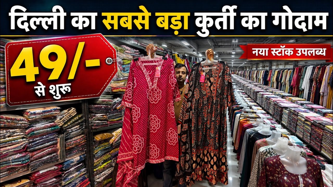 😍मार्केट में पहली बार ऐसि कुर्ति 49🥳ladies Suit wholesale market Delhi 🥰👏🏻