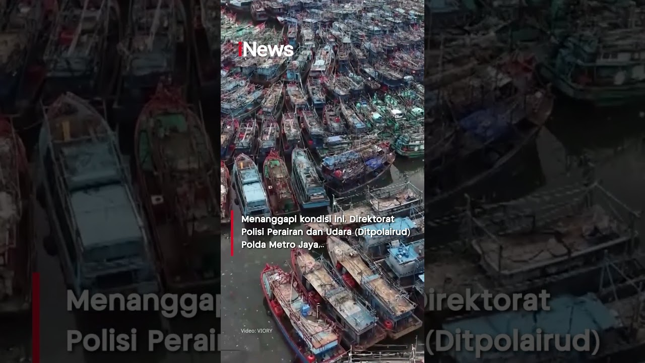 Penampakan Ribuan Kapal Nelayan Menumpuk di Pelabuhan Muara Angke, Polisi Turun Tangan