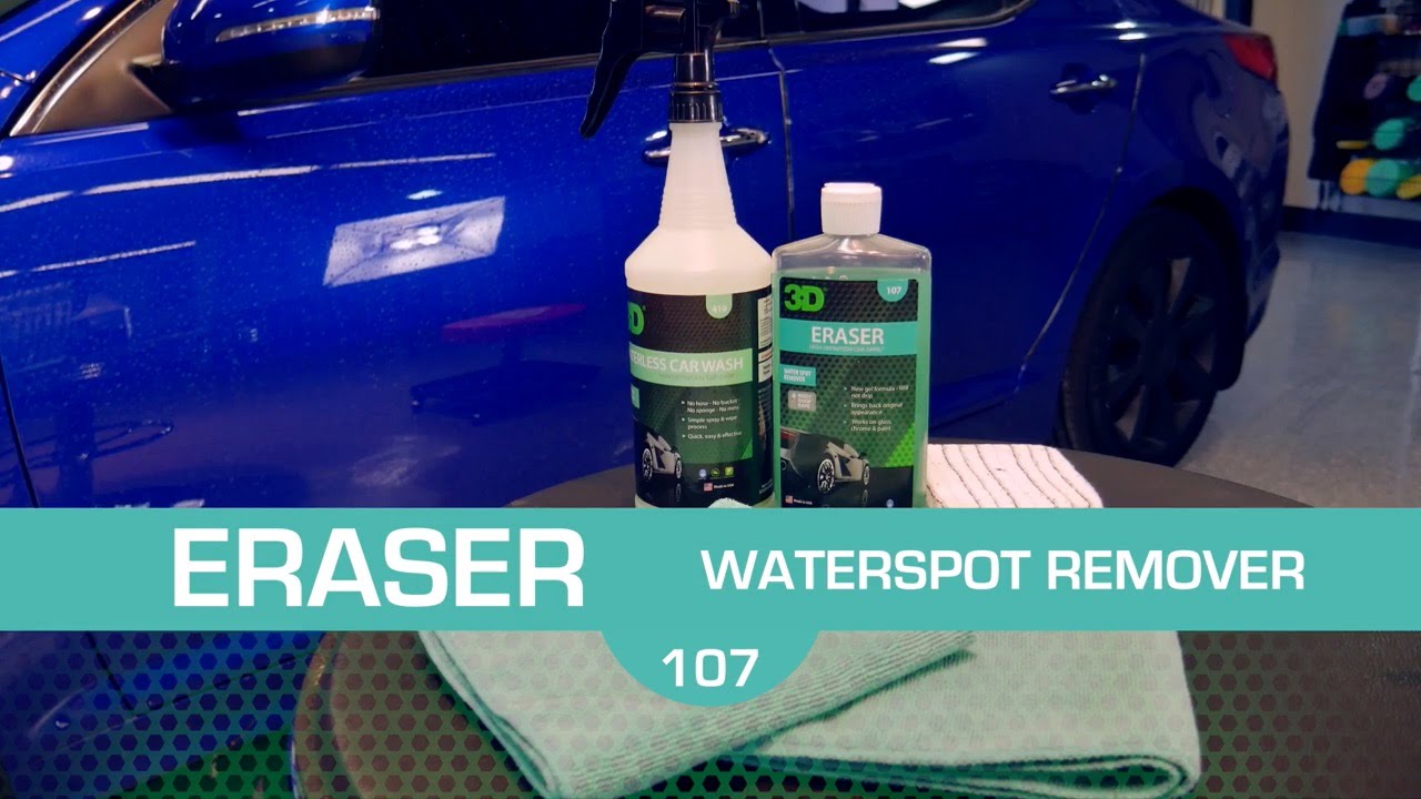 How to remove hard water spots from your car with eraser gel