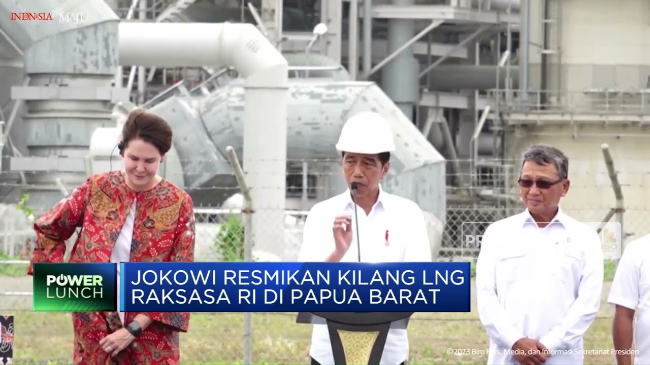 Jokowi Resmikan Kilang LNG Raksasa RI di Papua Barat