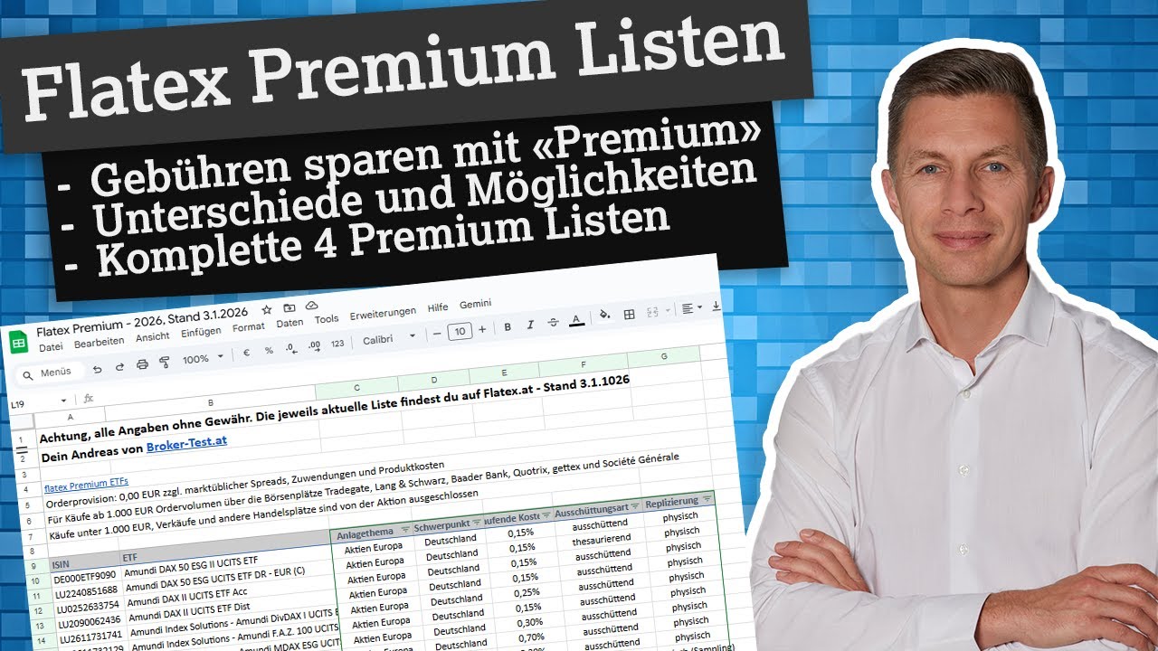 Flatex Premium ETF vs. Premium Sparplan, wo wirklich Kosten gespart werden (ETFs, Fonds, Krypto-ETN)