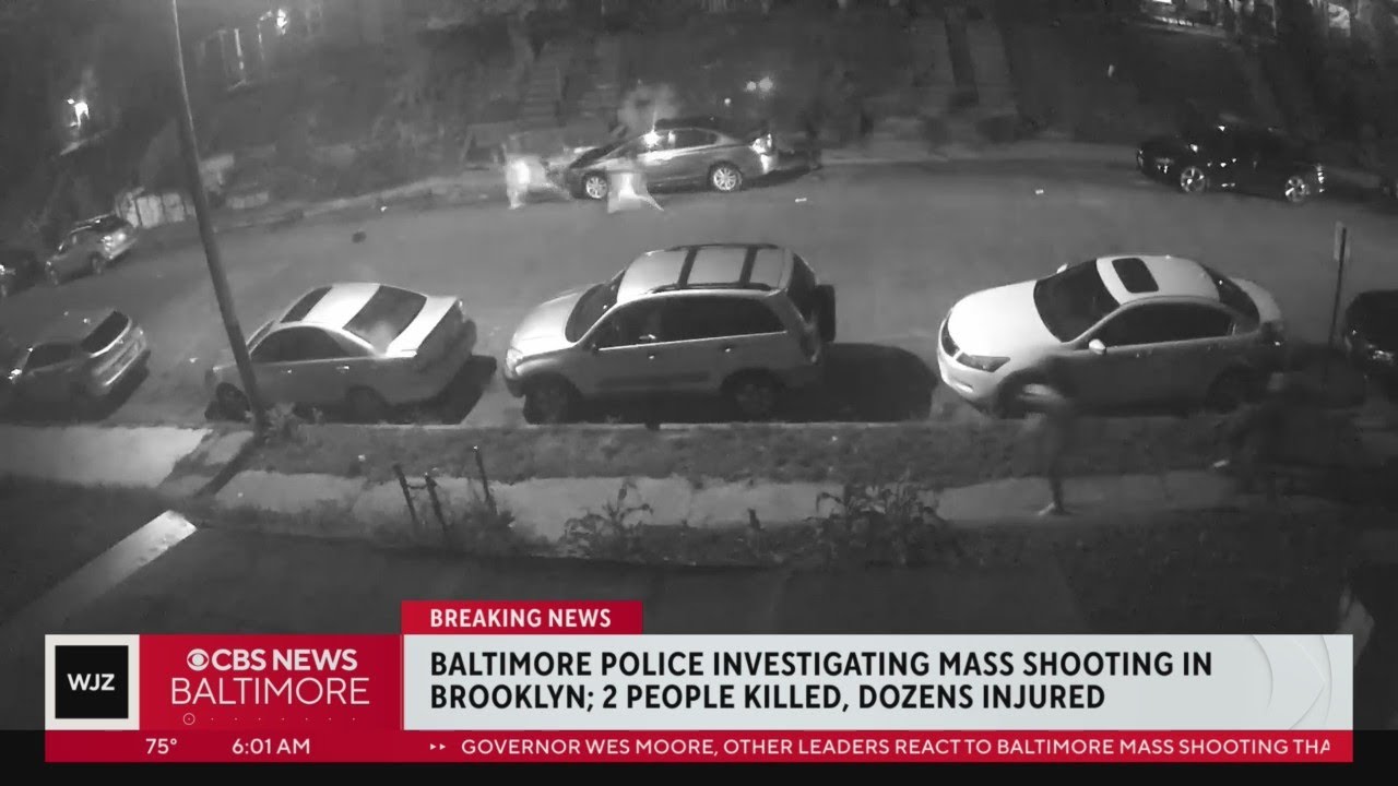 Shocking video shows moment during South Baltimore mass shooting that killed two, injured 15 minors