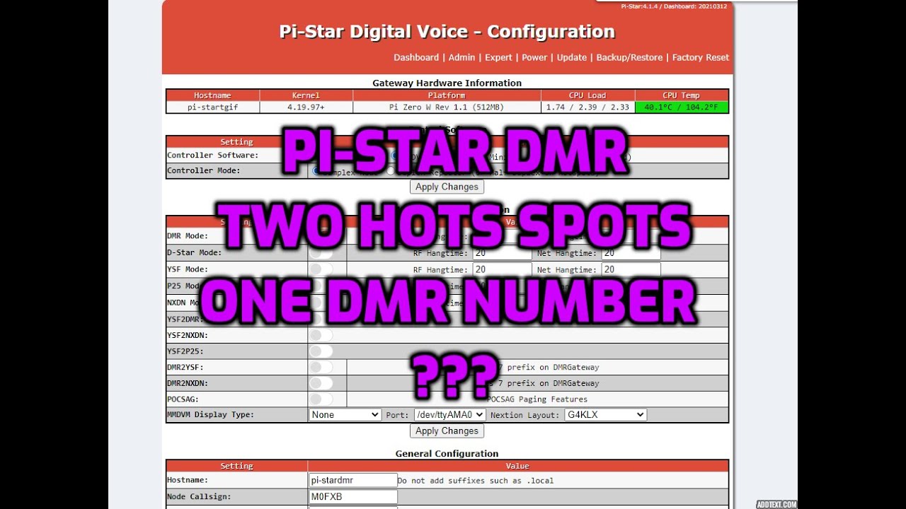 Точка доступа PI-Star MMDVM -DMR могу ли я использовать две точки доступа с одним номером DMR?