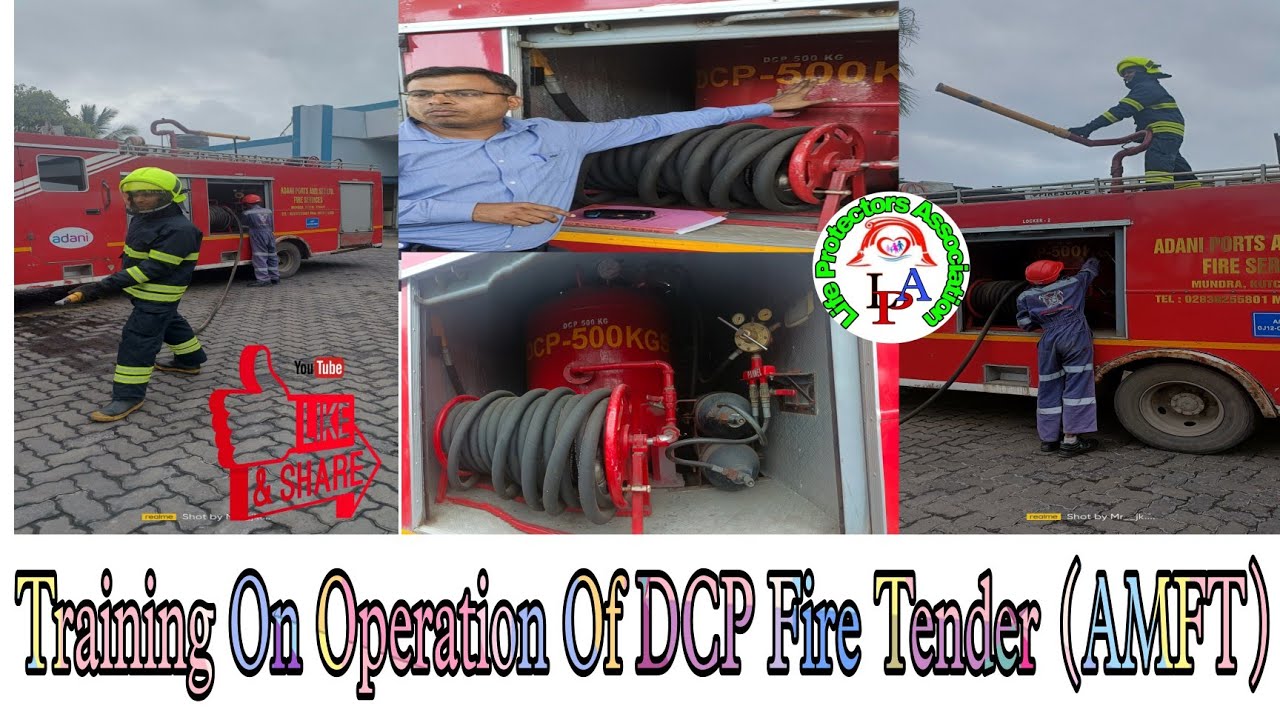 Training on DCP  fire tender by Mr Kripashankar Yadav ( Asst Manager /APSEZ fire services, Mundra)