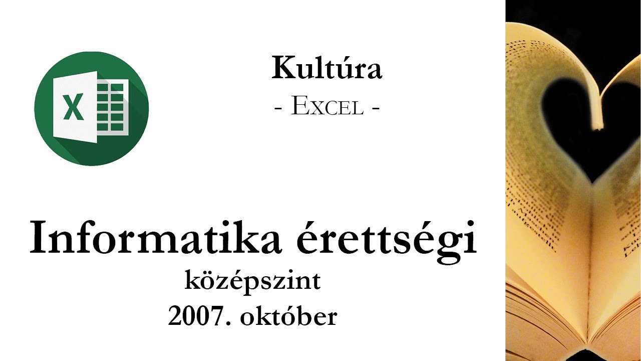 Kultúra - 2007. október középszintű informatika érettségi: táblázatkezelés
