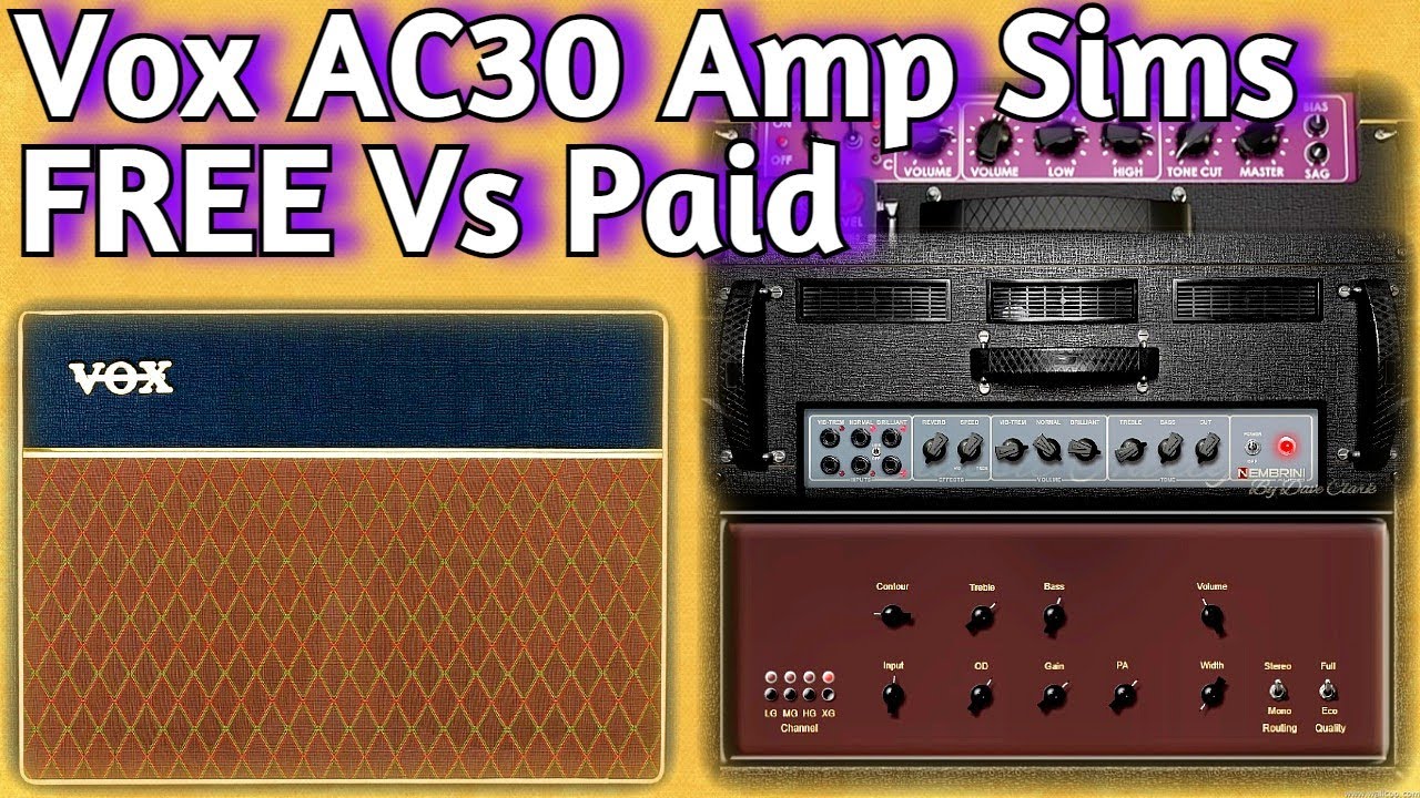 4 VOX AC30 Amp Sim Comparison - FREE & Paid VSTs - Nembrini Dc30, Kuassa Lancaster, Analog Obsession