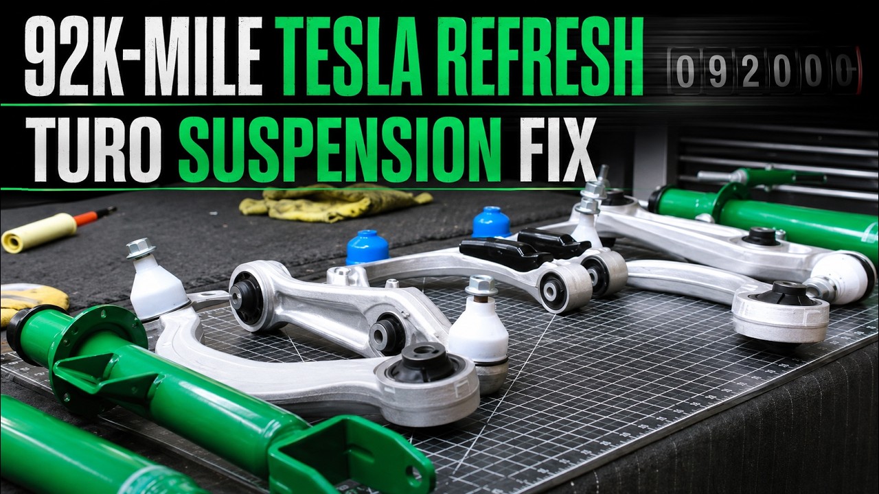 WE REVAMPED A 92,000-MILE TURO RENTAL TESLA: SMOOTHER SUSPENSION SETUP FOR BETTER RENTER EXPERIENCE!