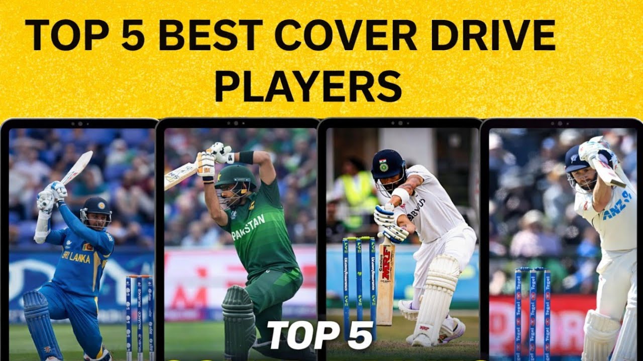Top 5 Best Cover Drive Players in Cricket History | Pure Class & Timing